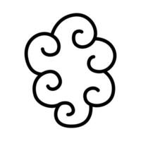 Decorative Cloud icon vector