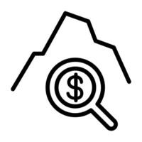 cryptocurrency mining icon vector