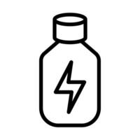 Acid icon in thin line style graphic design illustration vector