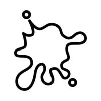 Acid icon in thin line style graphic design illustration vector