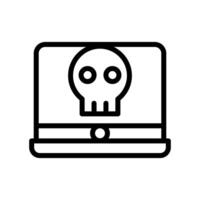 Virus computer icon vector
