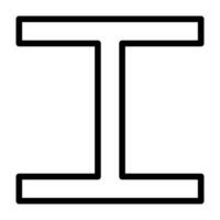Steel pipe icon vector