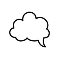 Message bubble icon vector
