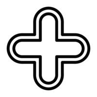 Plus, Positive, Cross, Add icon vector