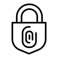 Fingerprint scan icon vector