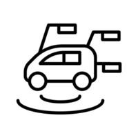 Smart car icon vector