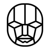 Face detection icon vector