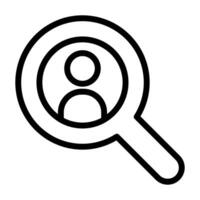 Face detection icon vector