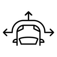 Smart car icon vector
