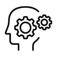 AI, artificial intelligence icon vector
