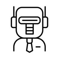 AI, Robot icon vector