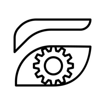 Machine learning icon vector