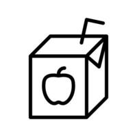 Apple juice icon vector