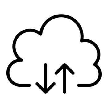 Cloud computing icon vector