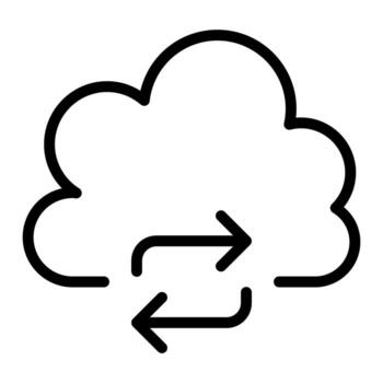 Cloud computing icon vector
