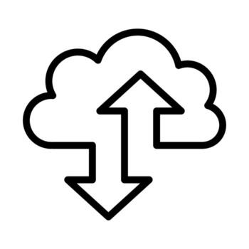 Cloud computing icon vector