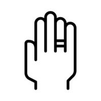Ring on the finger icon vector