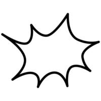 Talk balloon icon vector