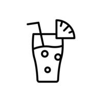 Pineapple juice icon vector