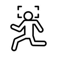 Face detection icon vector