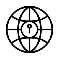 Internet security icon vector