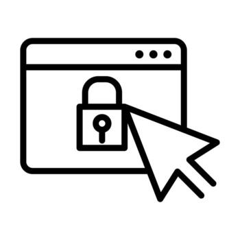 seguridad sistema icono vector