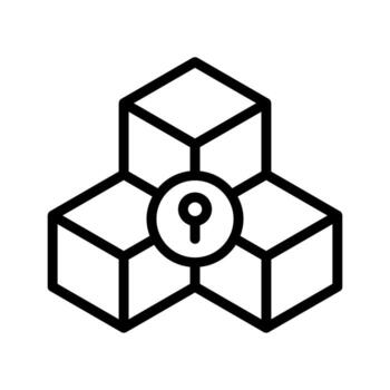 Data security icon vector