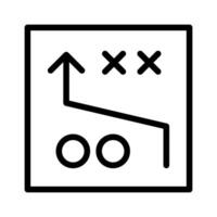 Soccer game strategy icon vector