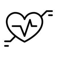 Heart rate icon vector