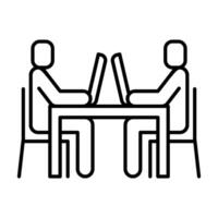 Co working space icon vector