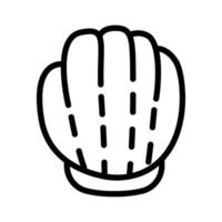 Baseball glove icon vector