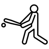 Batter, Baseball player icon vector