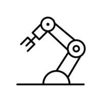 Robot arm, machine icon vector