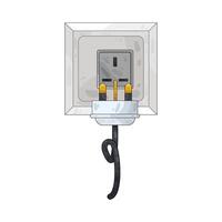 Illustration of plug and socket vector