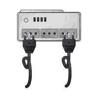 Illustration of plug and socket vector