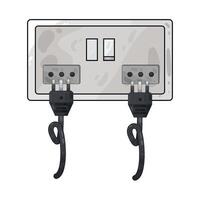 Illustration of plug and socket vector