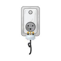 Illustration of plug and socket vector