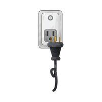 Illustration of plug and socket vector