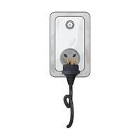 Illustration of plug and socket vector