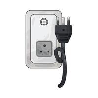 Illustration of plug and socket vector