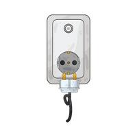 Illustration of plug and socket vector