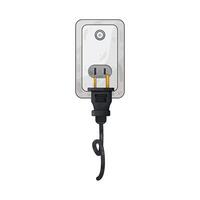 Illustration of plug and socket vector