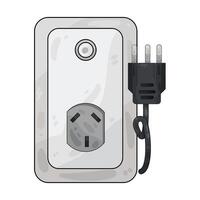 Illustration of plug and socket vector