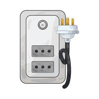 Illustration of plug and socket vector