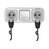 Illustration of plug and socket vector