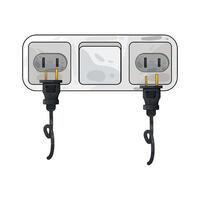 Illustration of plug and socket vector