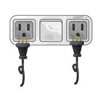 Illustration of plug and socket vector