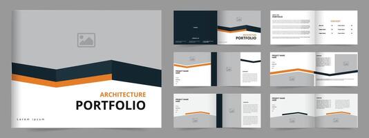 Portfolio design template , architecture or interior portfolio design vector