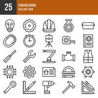 Engineering Icon Outline Illustration vector