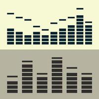 illustration of music wave in the form of the equalizer. vector